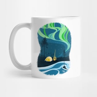 Northern lights pitch Mug